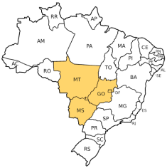 Mapa centroeste