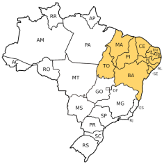 Mapa nordeste
