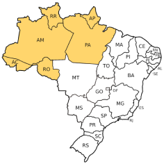 Mapa nordeste