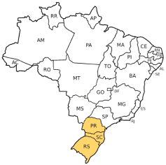 Mapa sul